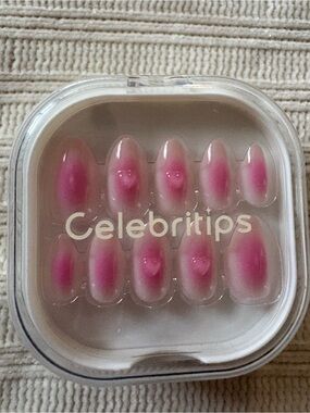 Celebritips Pink Heart Press-On Nails Sweetheart